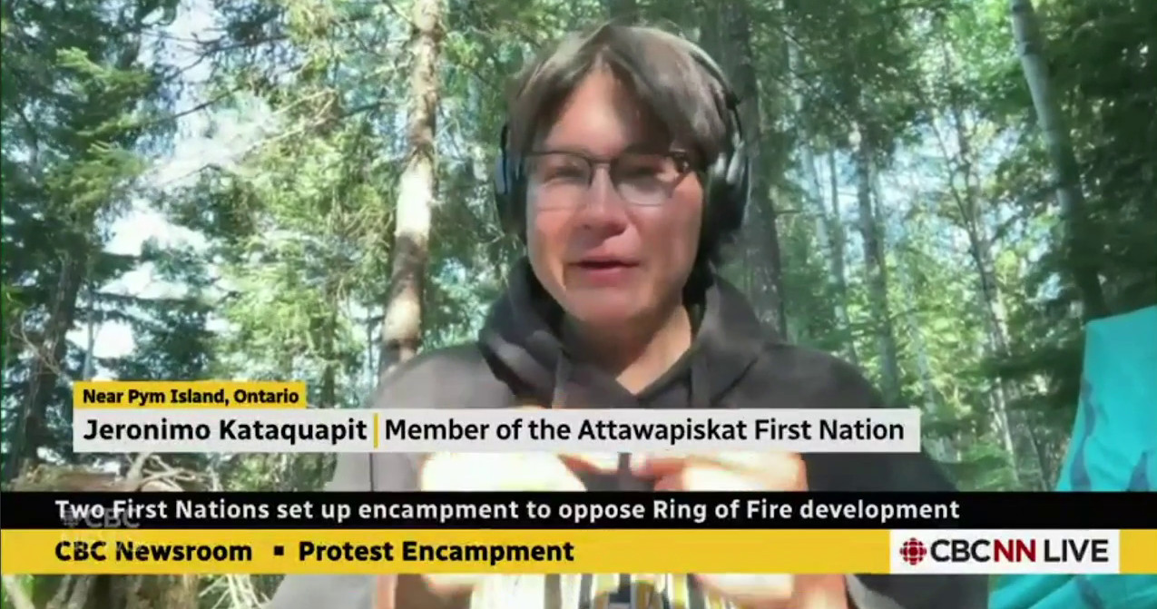 Jeronimo Kataquapit on CBC News National on June 30, 2025