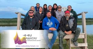 The Kattawapiskak Keekehwin Gathering committee are a dedicated group of volunteer community members who worked throughout the year to organize the 2026 event which was held from August 2 to 8, 2026. In back L-R are: Linda Kataquapit, Anna Keboke, Flora Iahtail, Lydia Linklater, Fiona Spence, Markiesha Sutherland, RoseAnne Sutherland and Jenny Hookimaw. In front L-R are: Xavier Rose, Joseph (Joojep) Kataquapit and Christopher Kataquapit.